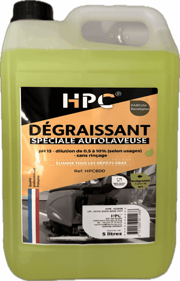 DÉGRAISSANT SPÉCIAL AUTO LAVEUSE NON MOUSSANT