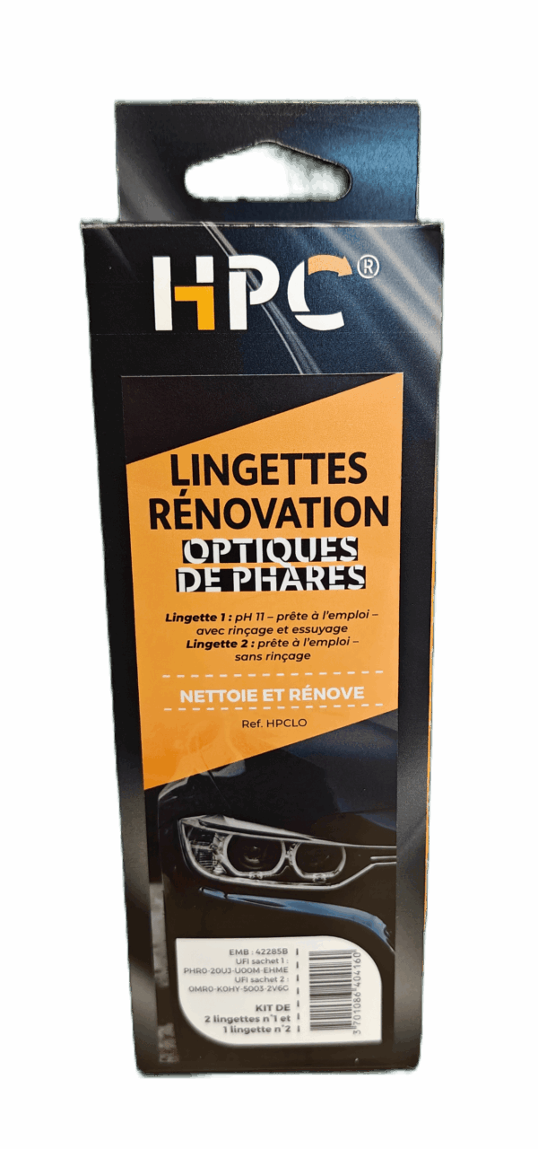 LINGETTES RENOVATION OPTIQUES DE PHARES