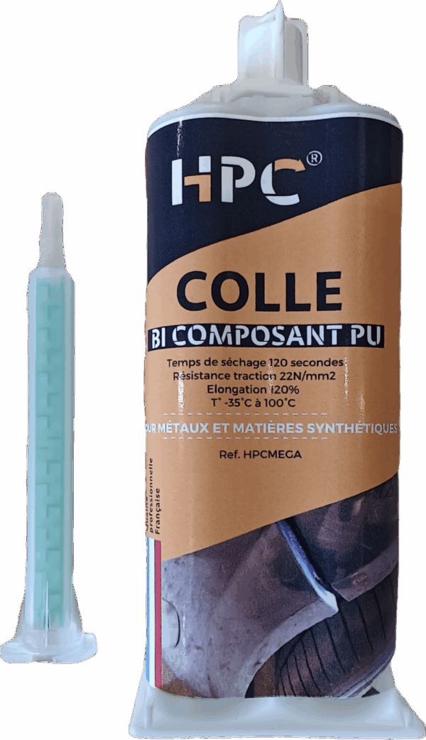 COLLE BI COMPOSANT PU NOIRE RIGIDE